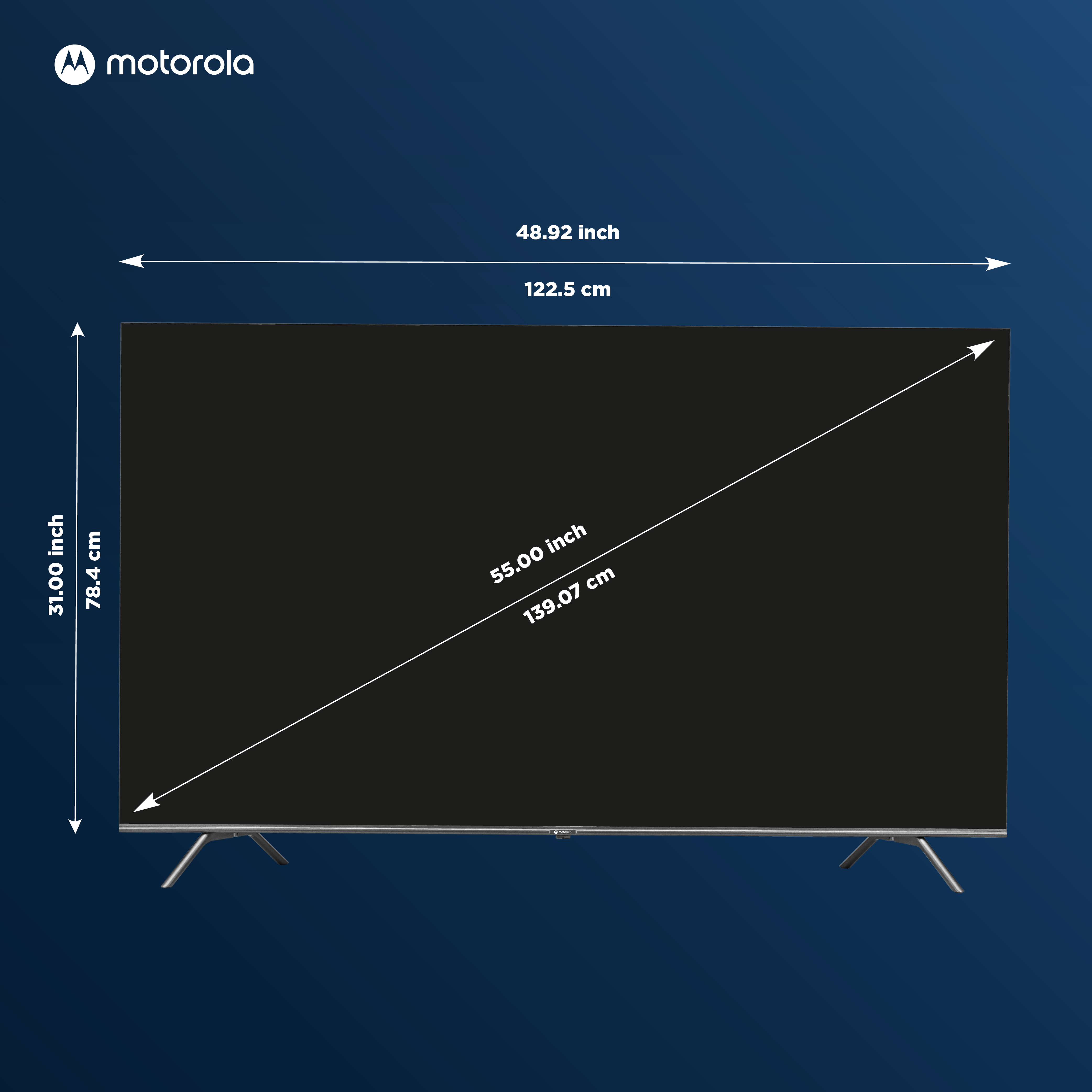 MOTOROLA  EnvisionX (55 inch) Ultra HD (4K) (55UHDGQMWS5Q)