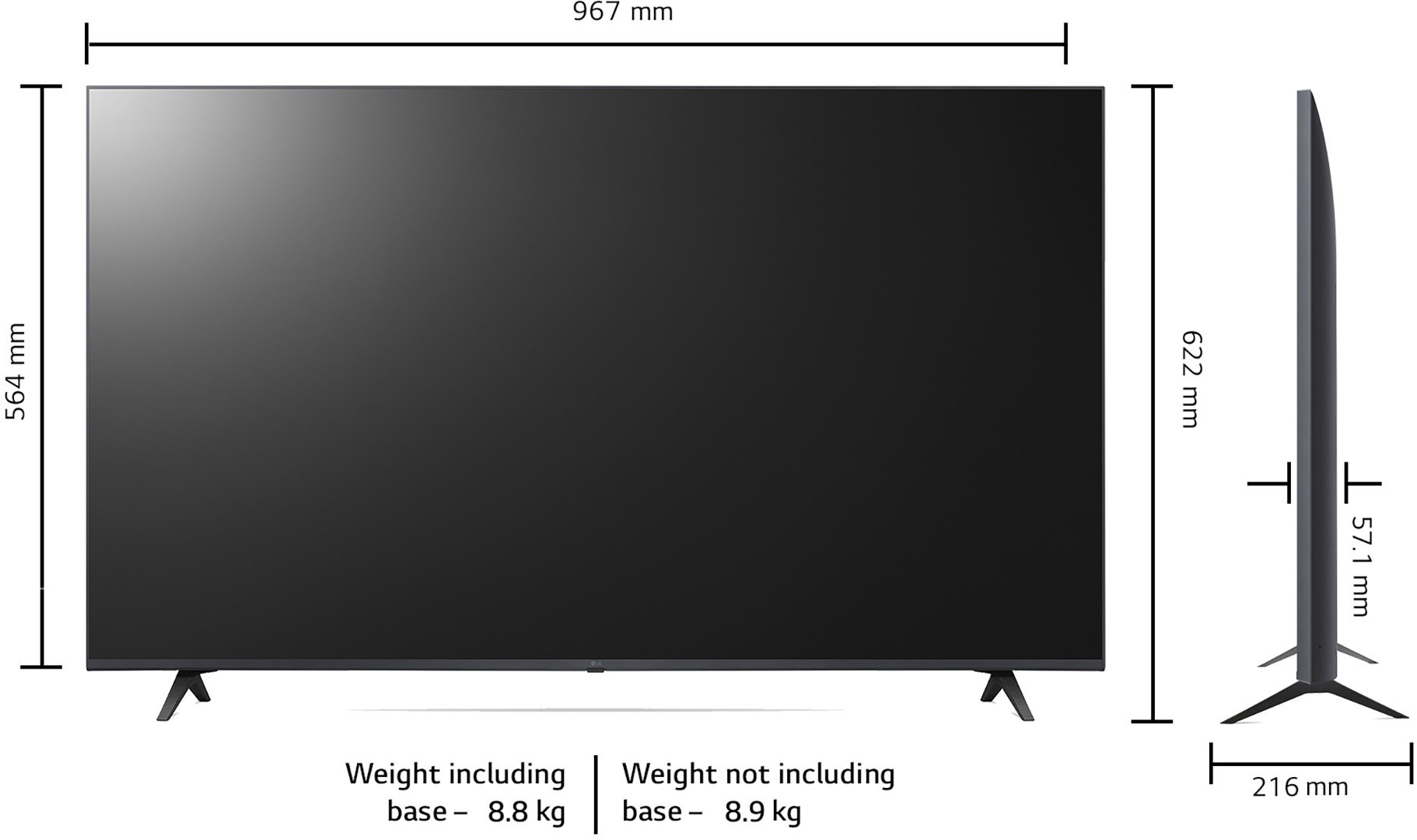 LG  UQ8020 (43 inch) Ultra HD (4K) (43UQ8020PSB)