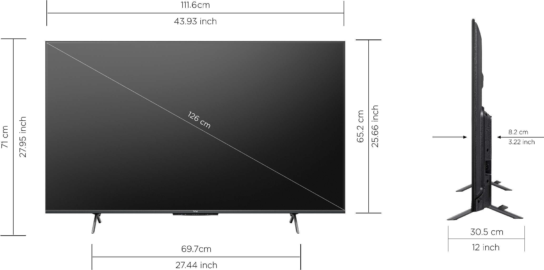 Vu  GloLED (50 inch) Ultra HD (4K)Glo Panel (50GloLED-3 Yrs)