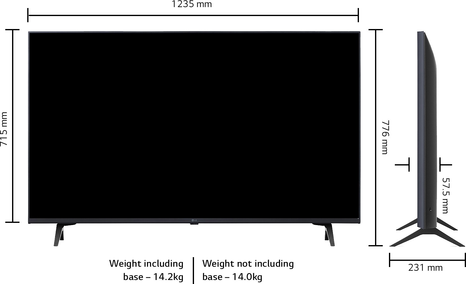 LG   (55 inch) Ultra HD (4K) (55UP7720PTY)