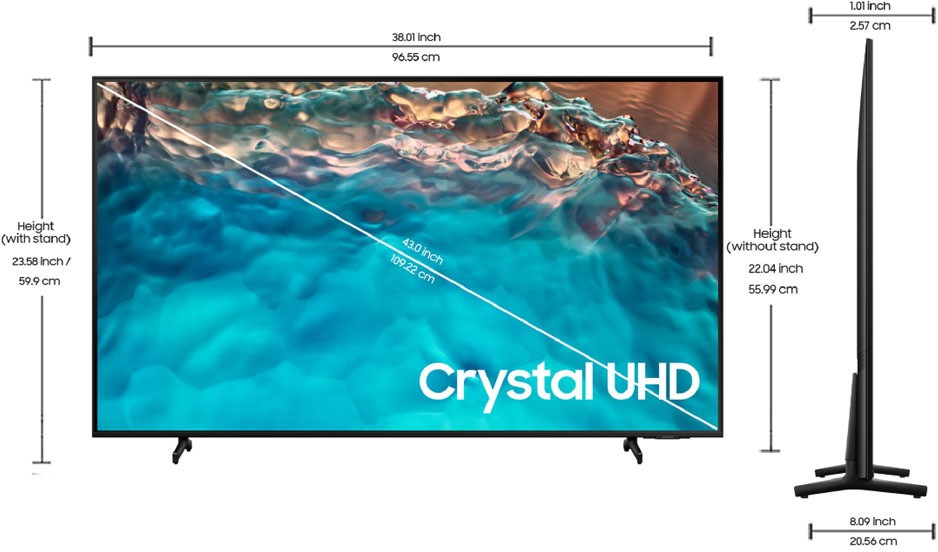 SAMSUNG BU8000B (43 inch) Ultra HD (4K) (UA43BU8000KLXL) SAMSUNG BU8000B (43 inch) Ultra HD (4K) (UA43BU8000KLXL)
