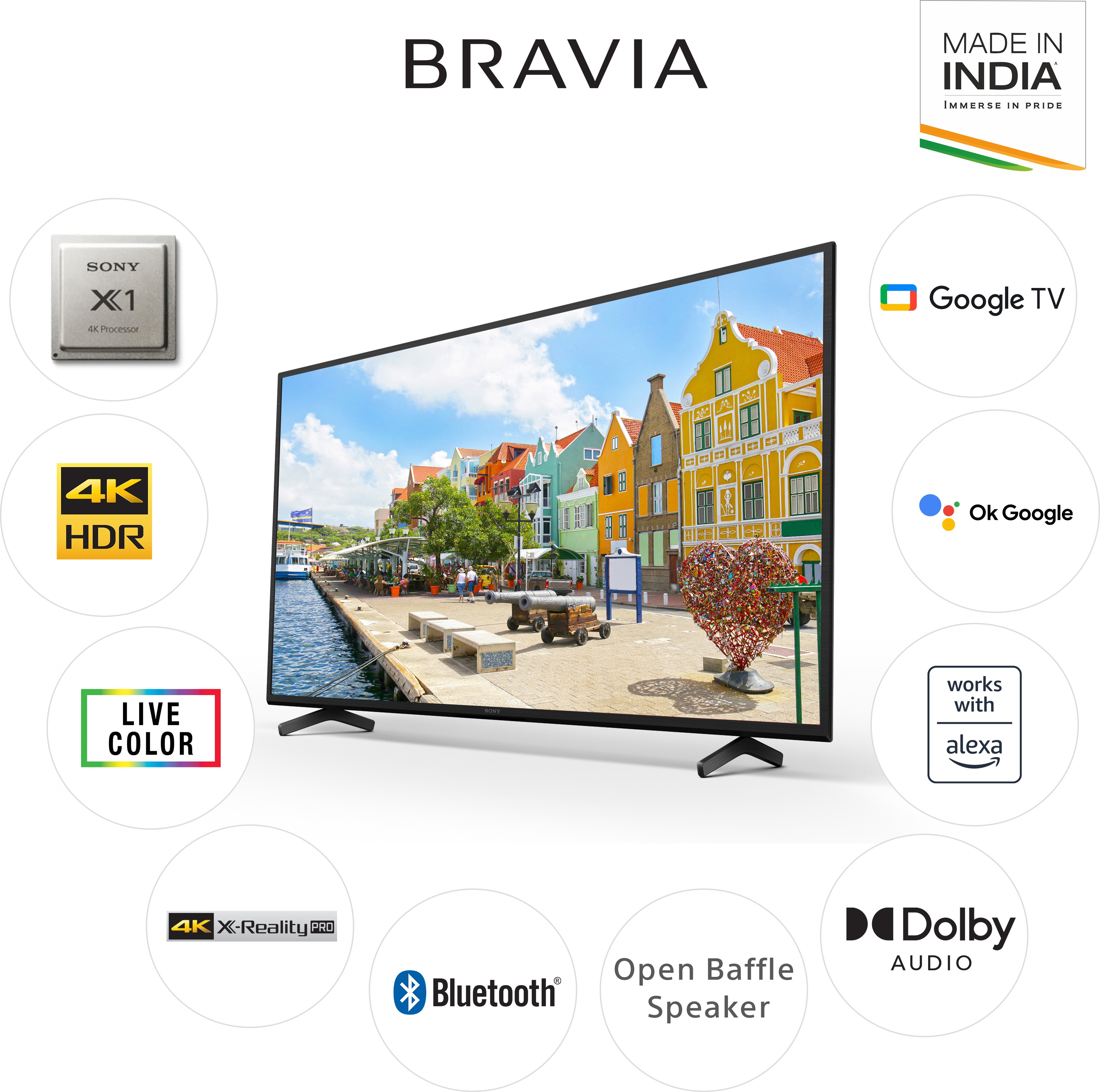 SONY  Bravia (43 inch) Ultra HD (4K) (KD - 43X74K)