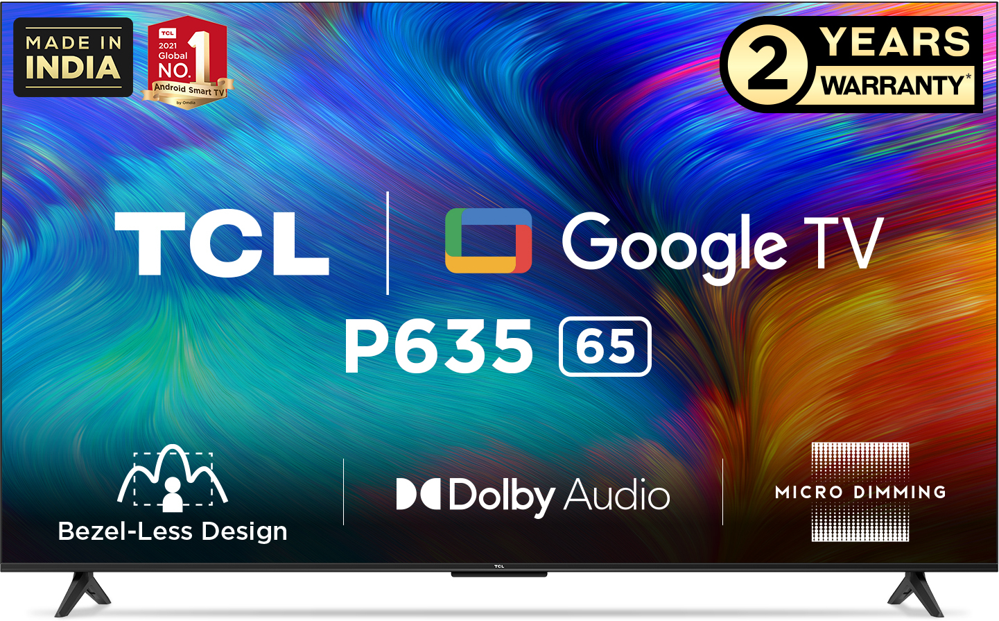TCL  P635 (65 inch) Ultra HD (4K)A+ Grade UHD 10-bit DLED (65P635)