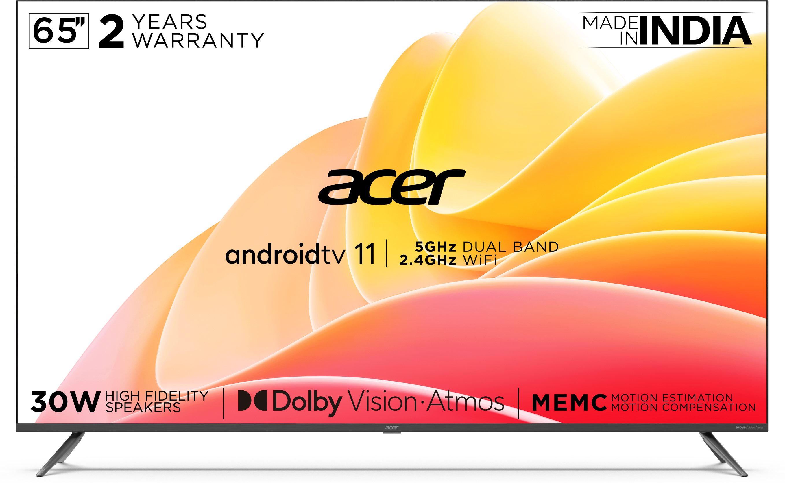 Acer I Series (65 inch) Ultra HD (4K) ( AR65AR2851UDFL )