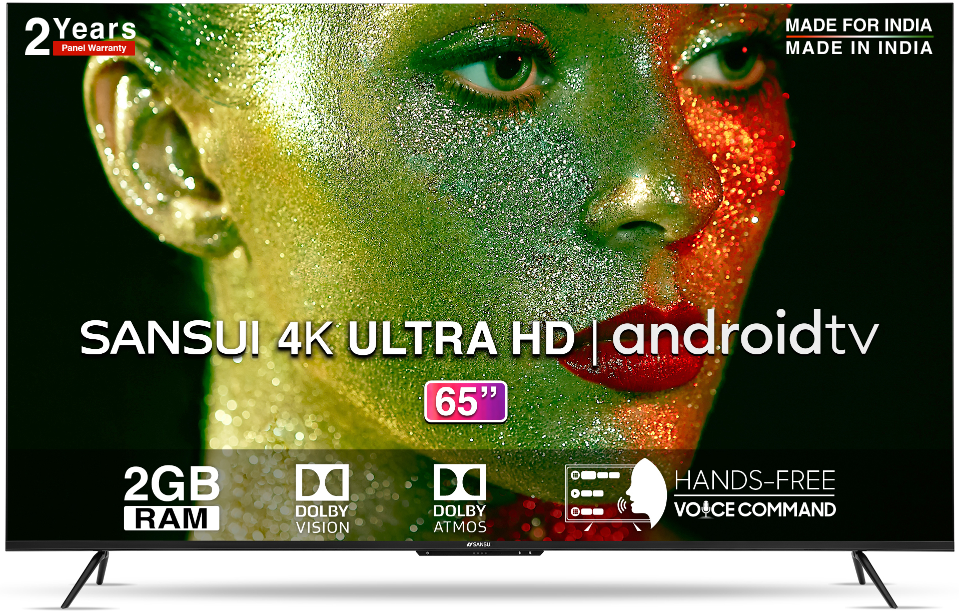Sansui   (65 inch) Ultra HD (4K) (JSW65ASUHDFF)