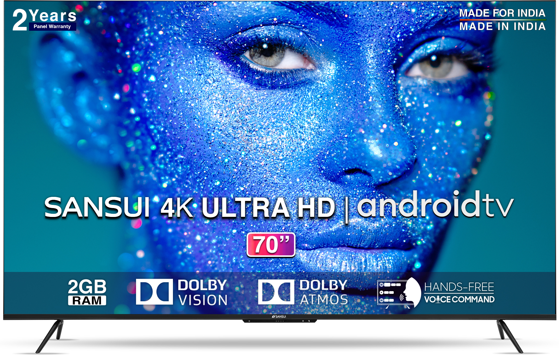 Sansui (70 inch) Ultra HD (4K) ( JSW70ASUHDFF )