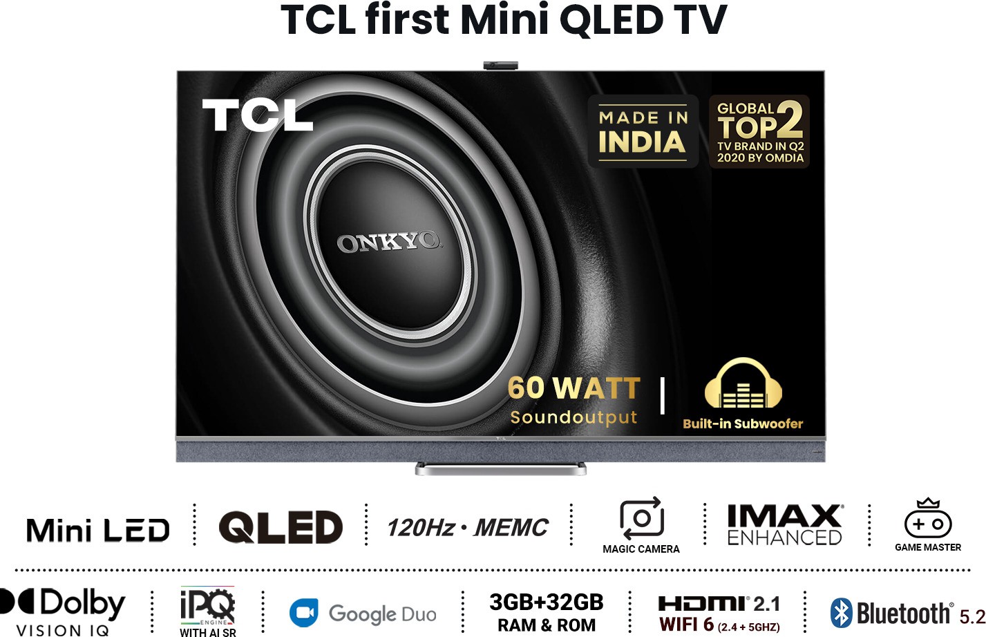 TCL  C825 (55 inch) Ultra HD (4K)A+ Grade (55C825)