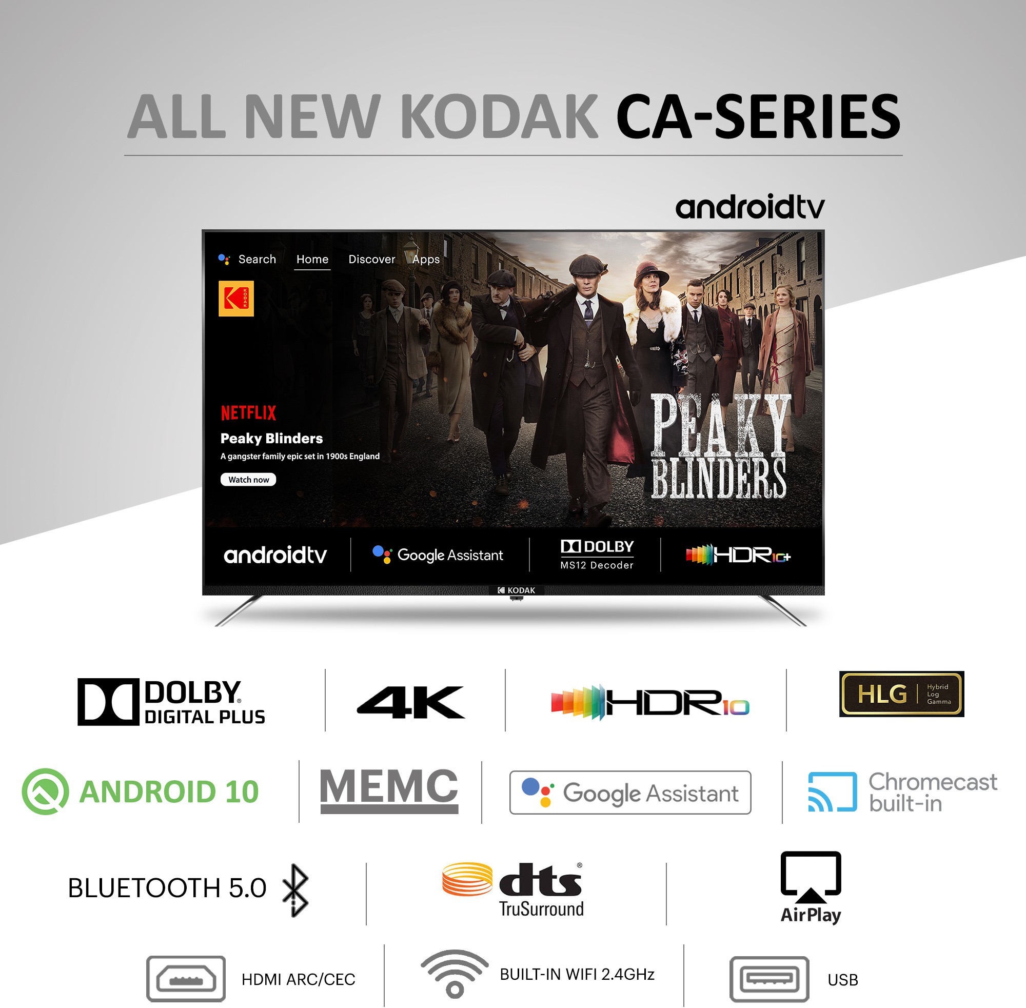 KODAK  CA Series (75 inch) Ultra HD (4K)IPS Plus (75CA9099)