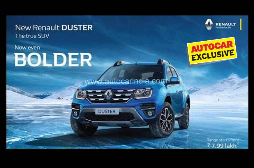 Renault Duster Facelift Price To Start From Rs 7 99 Lakh