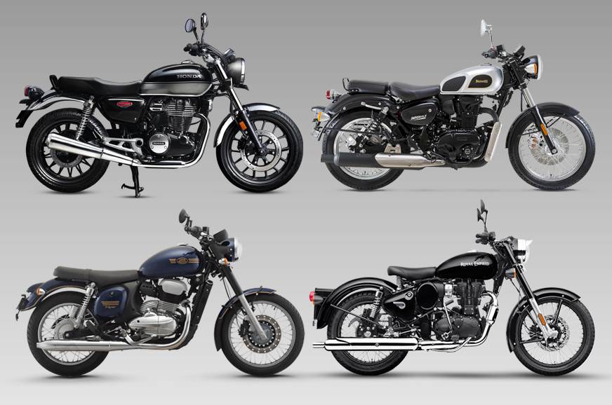 Honda H Ness Cb350 Vs Royal Enfield Classic 350 Vs Jawa Forty Two Vs Benelli Imperiale 400 Autocar India
