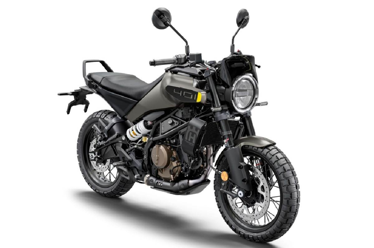 Husqvarna Svartpilen 401 front right static in studio
