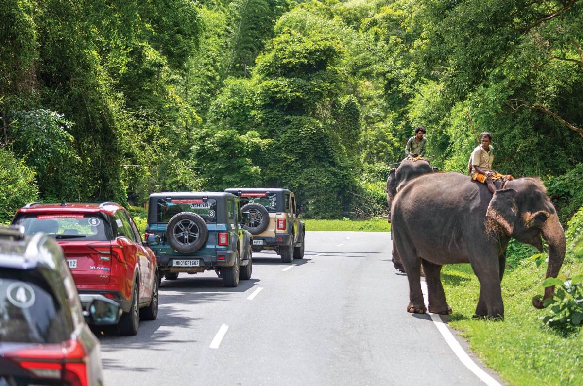 Mahindra SUVs to Kargil passing by Kochi and elephants