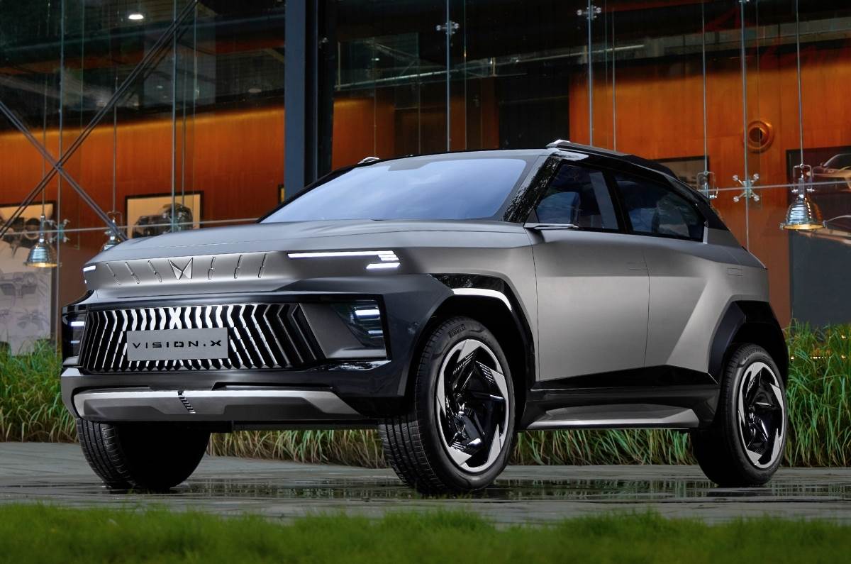 Mahindra Vision X concept SUV front left side