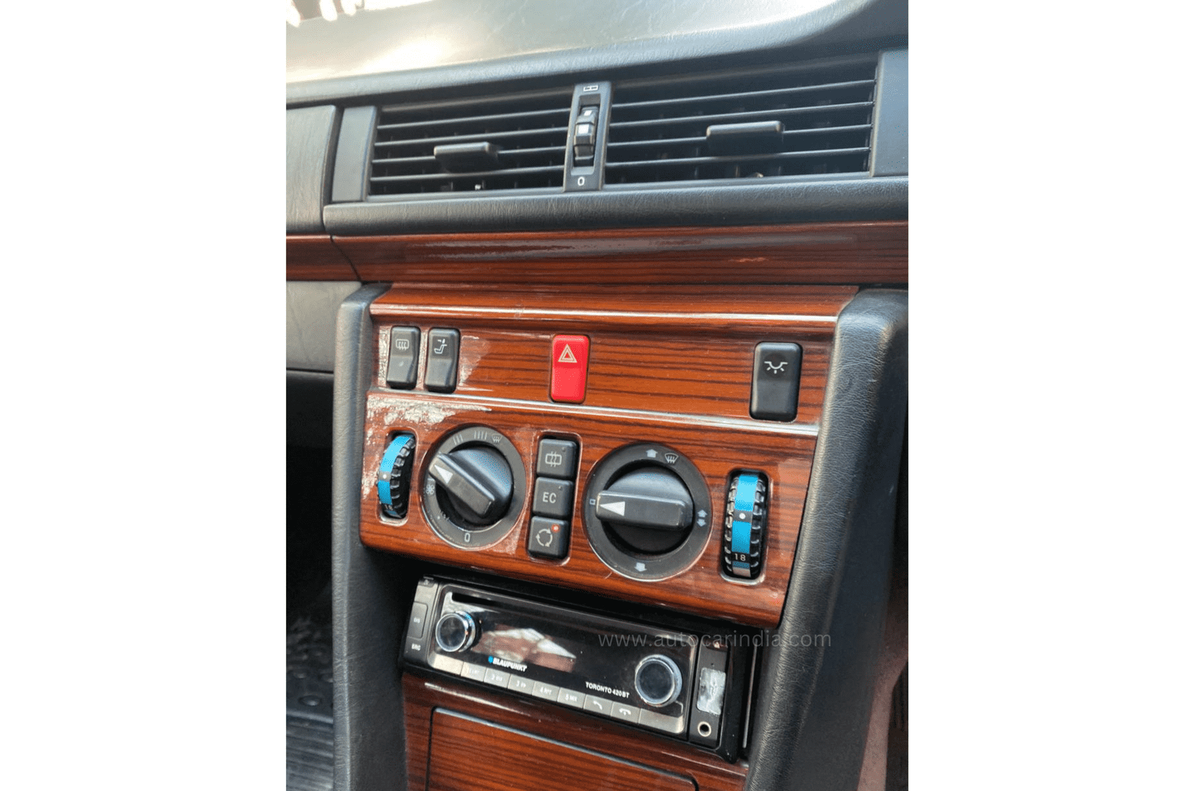 Mercedes E Class W124 AC controls, centre console