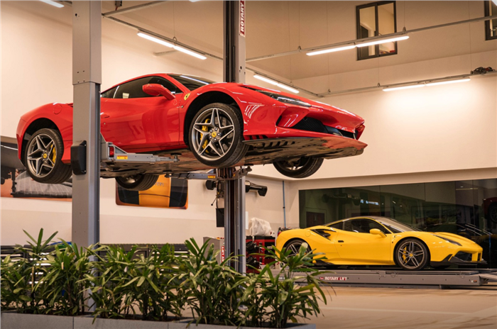First Ferrari official service centre in South India opens in Bengaluru 12Cilindri SF90 Stradale Roma