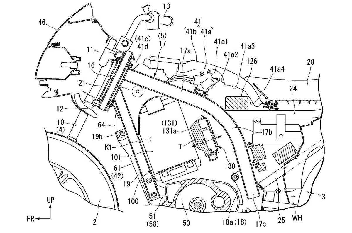 Honda Shine electric bike patent