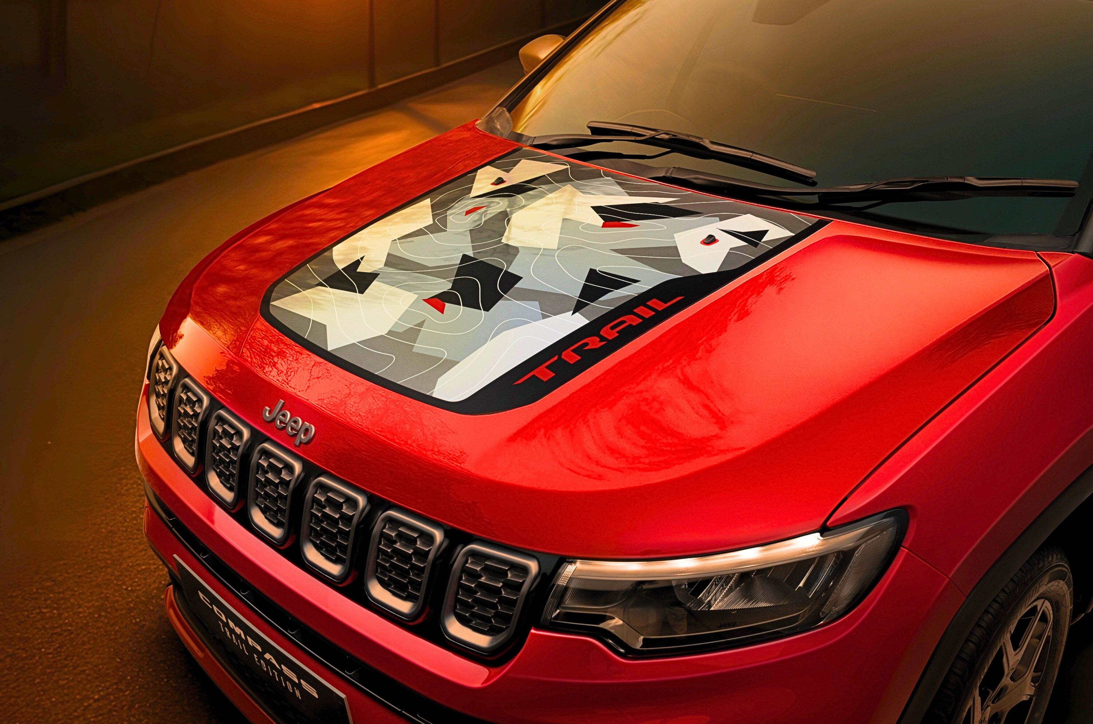 Jeep Compass Trail Edition bonnet decal