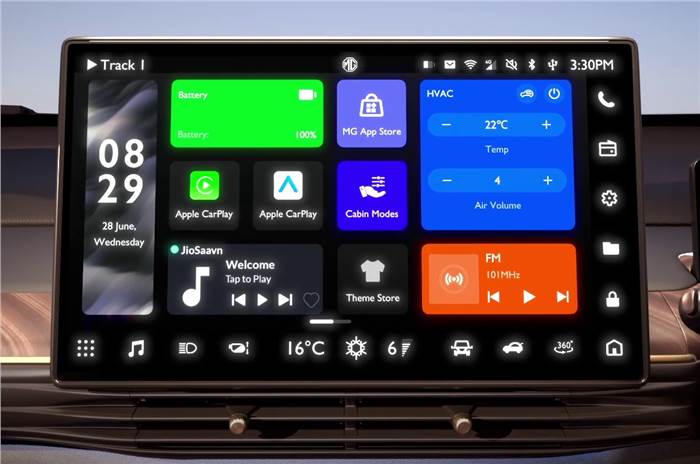 MG Windsor infotainment