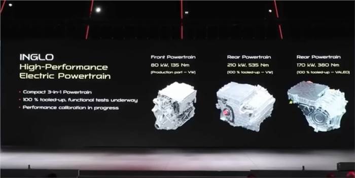 Mahindra BE.05 electric motors