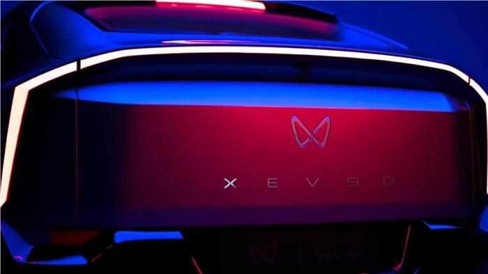 Mahindra XEV 9e rear teaser