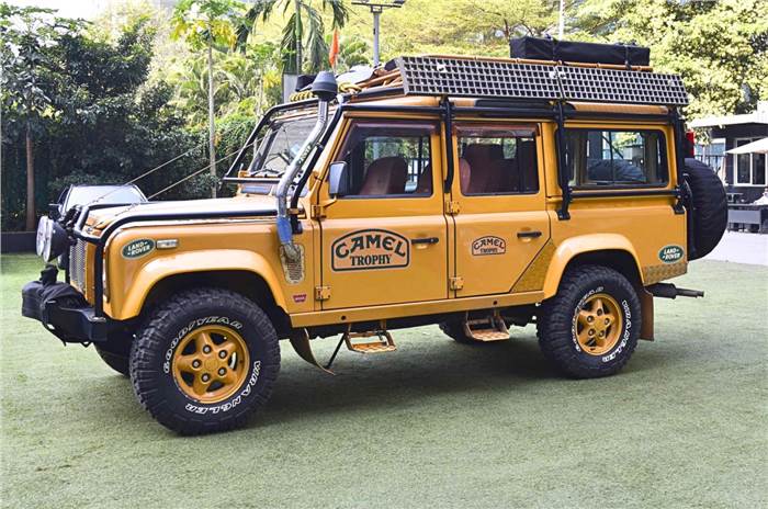 Modern Classic Rally 2023 Mumbai Land Rover Defender Camel Trophy