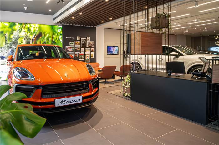 Porsche Macan India showroom