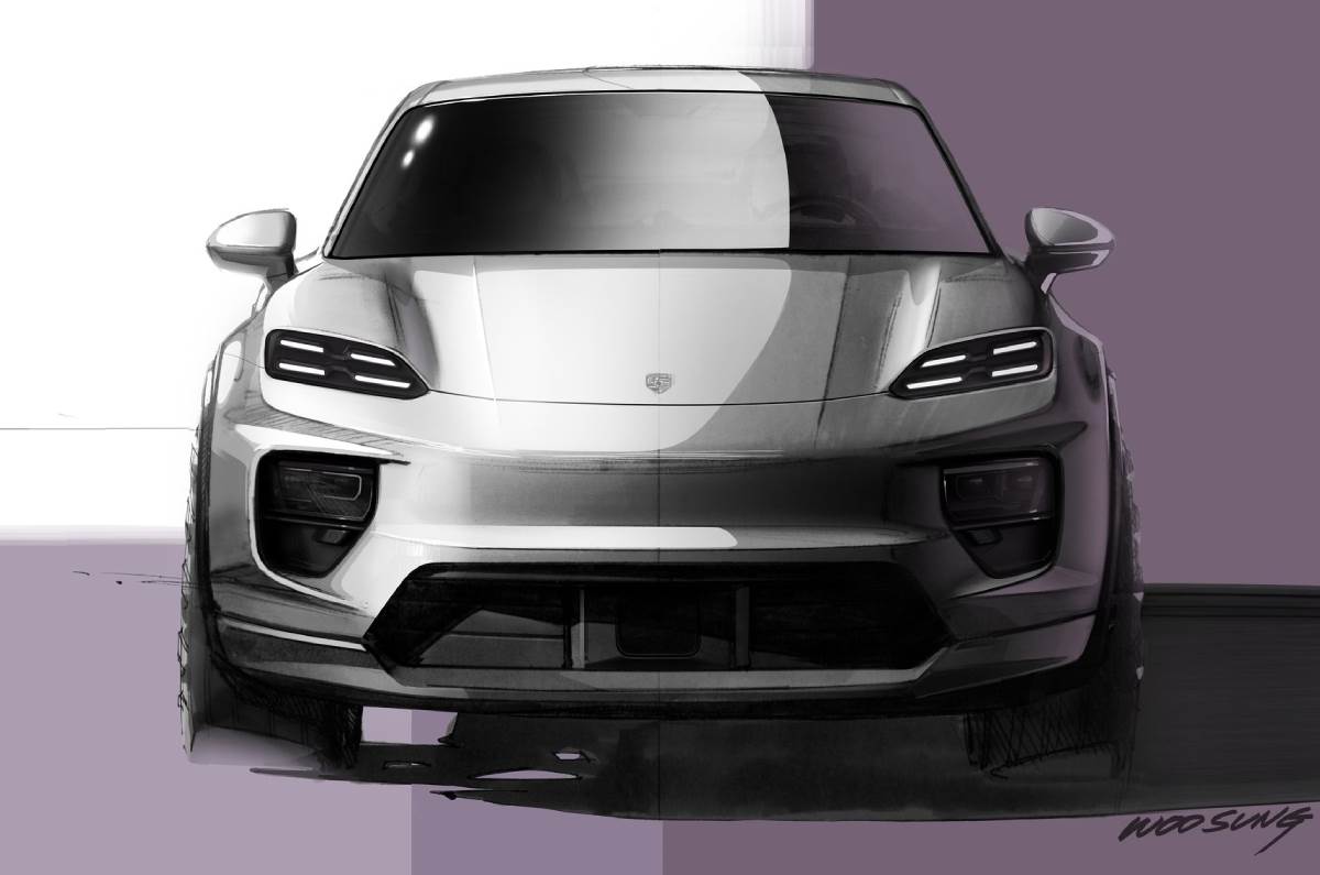 Porsche Macan EV sketch