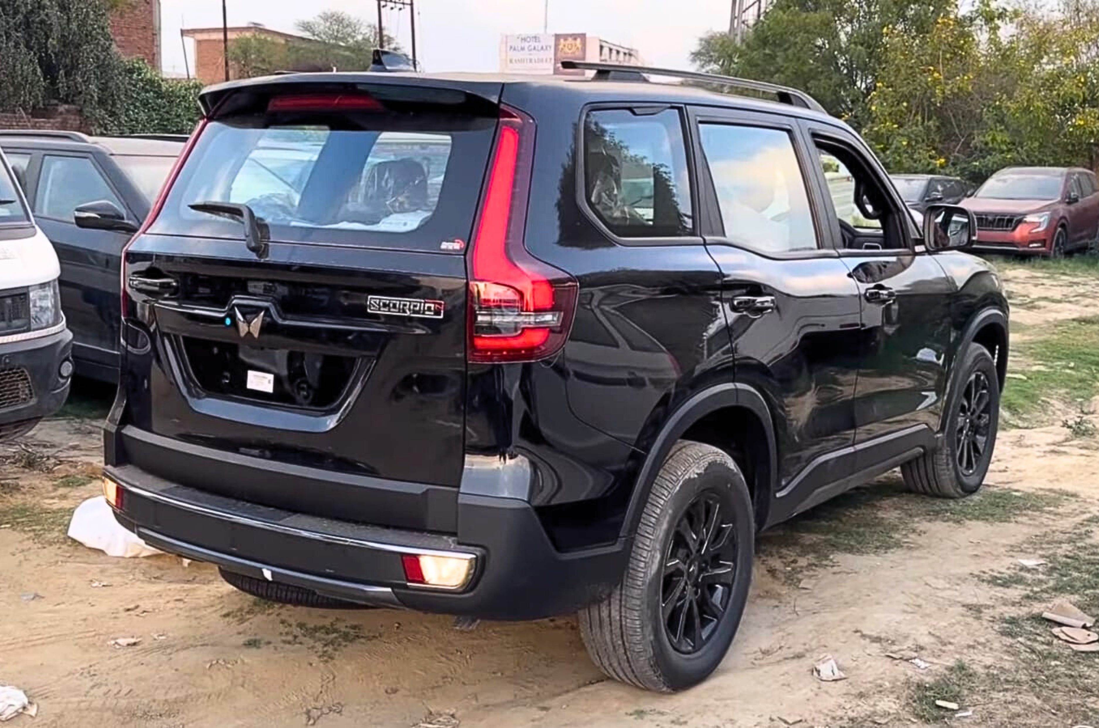 Scorpio N Dark edition rear profile