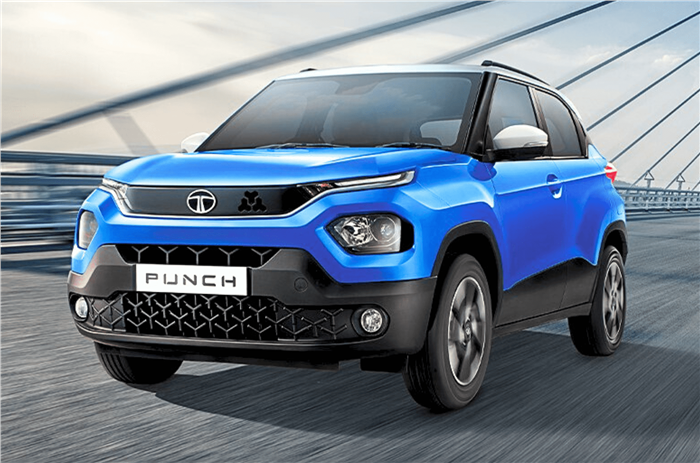 Tata Punch blue