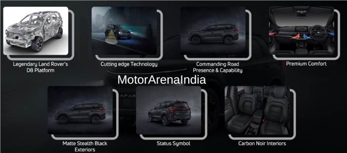 Tata Harrier Stealth Dark price and Safari Dark prices and features