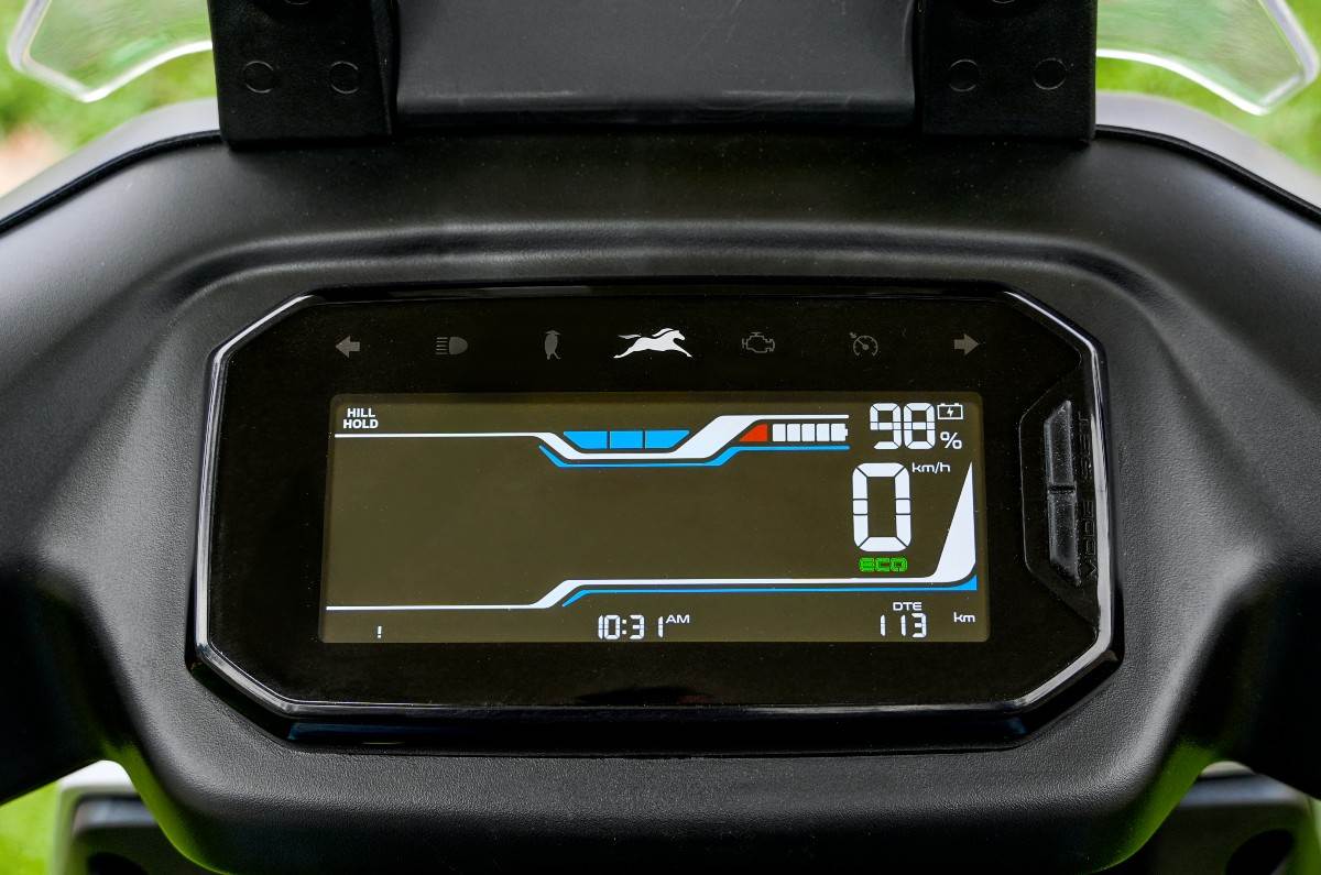 TVS Orbiter LCD display