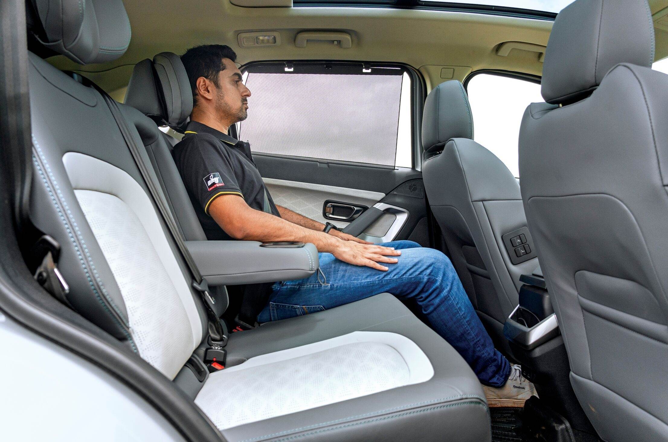 Tata Harrier EV rear seats