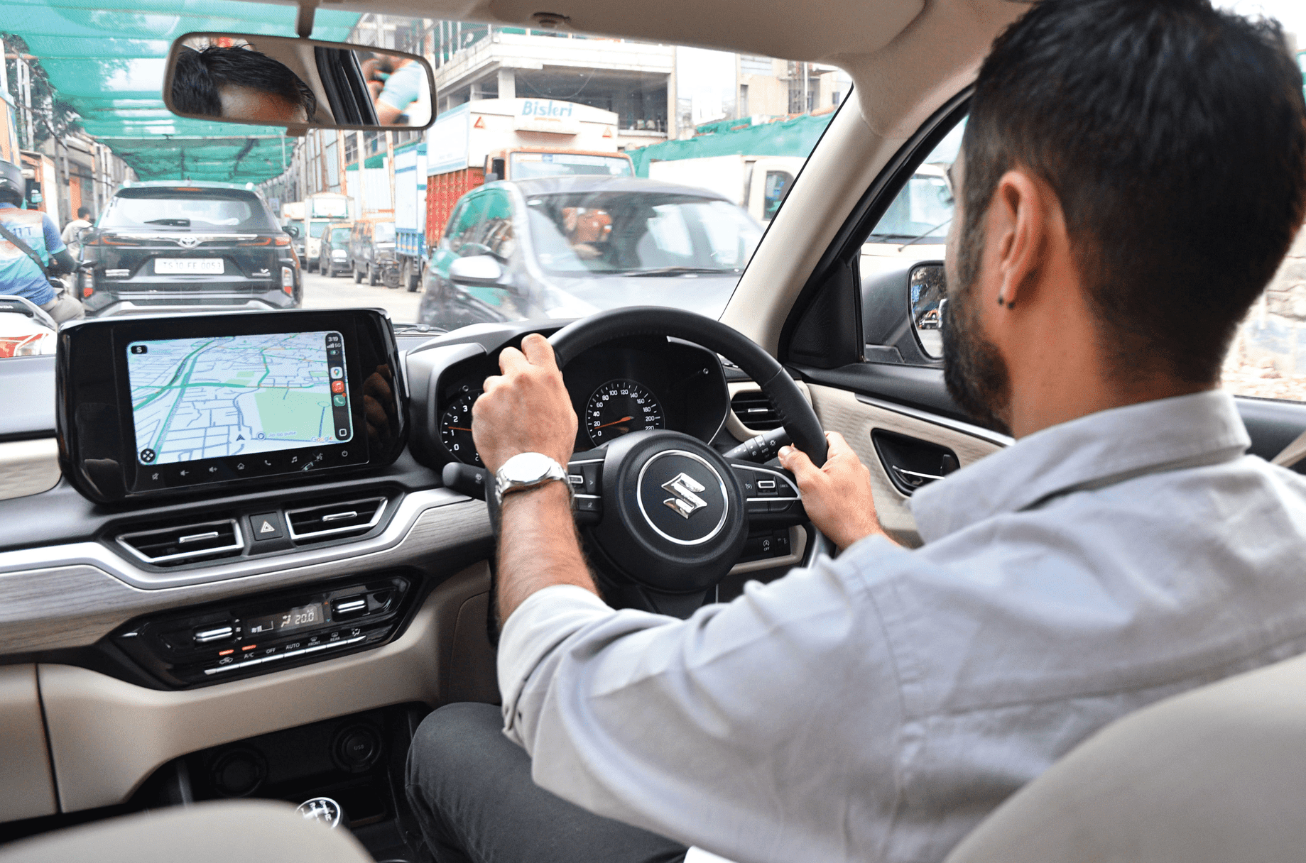 Maruti Dzire driving