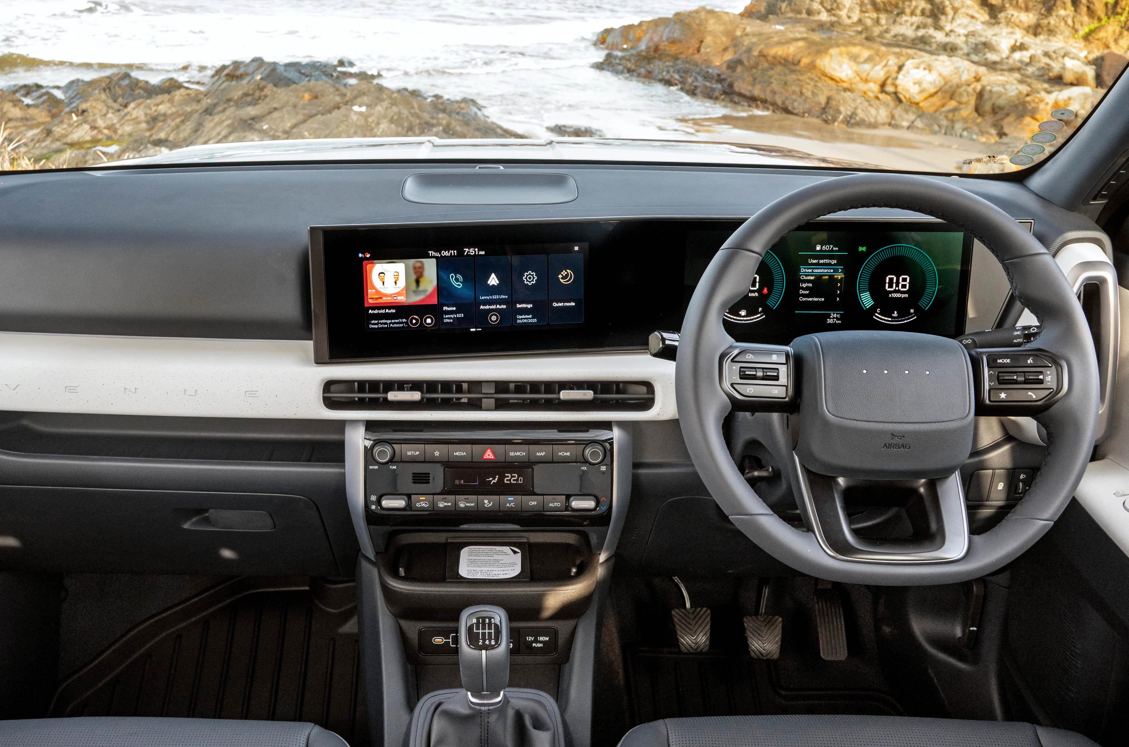 2025 Hyundai Venue interior and dashboard