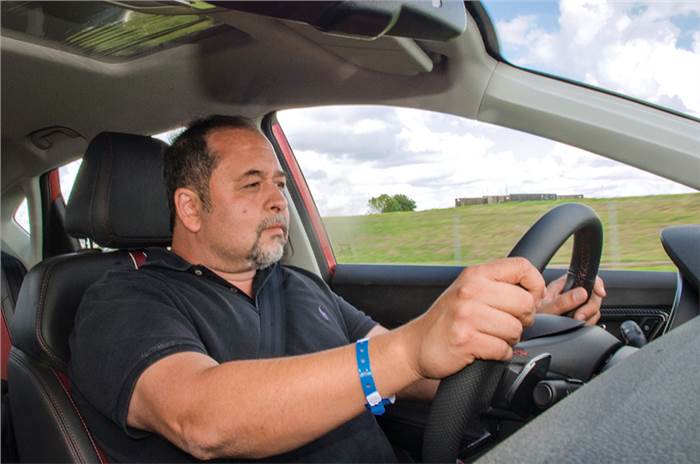 MG 6 Shapur Kotwal driving