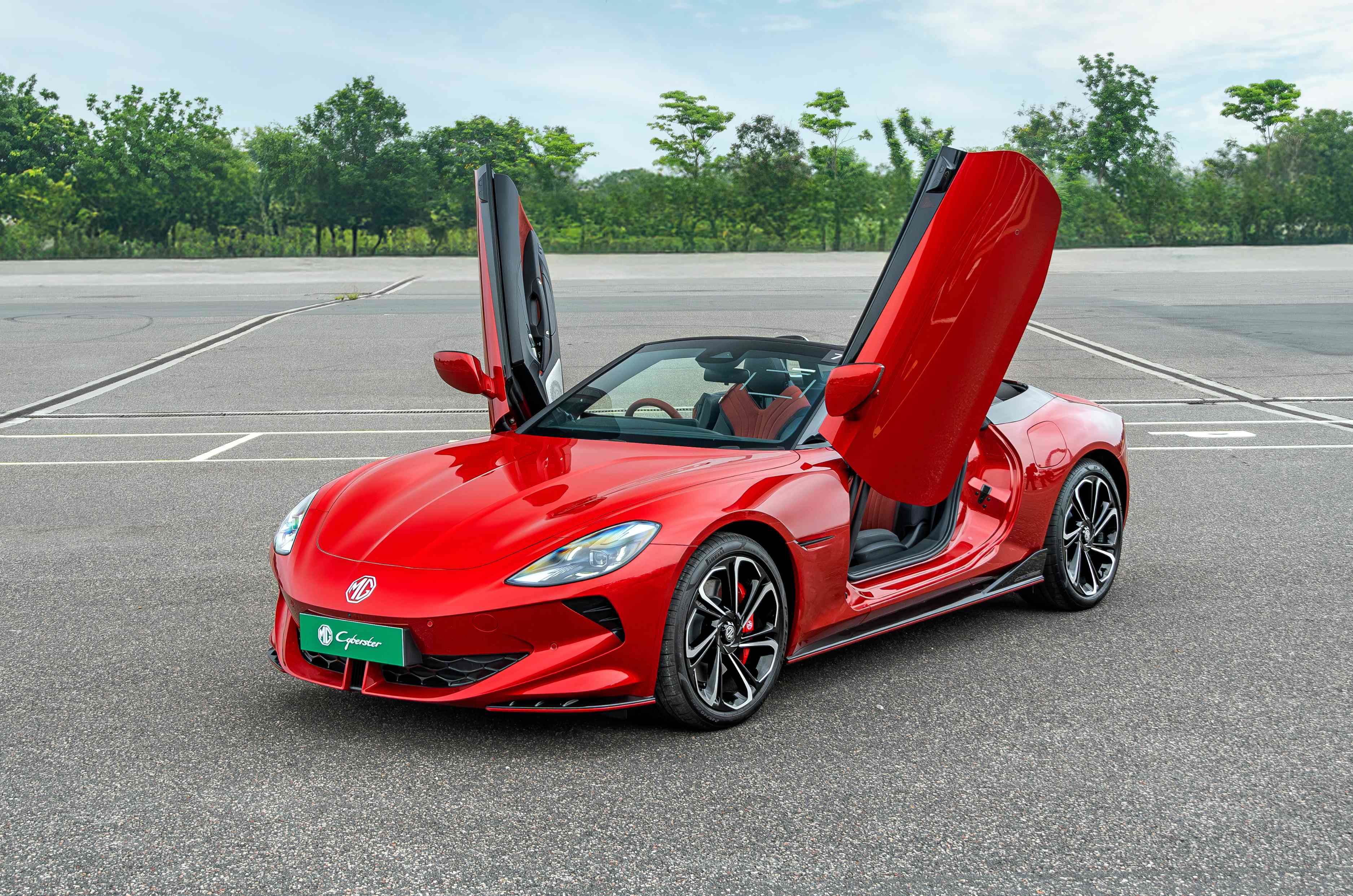 MG cyberster track review autocar india 