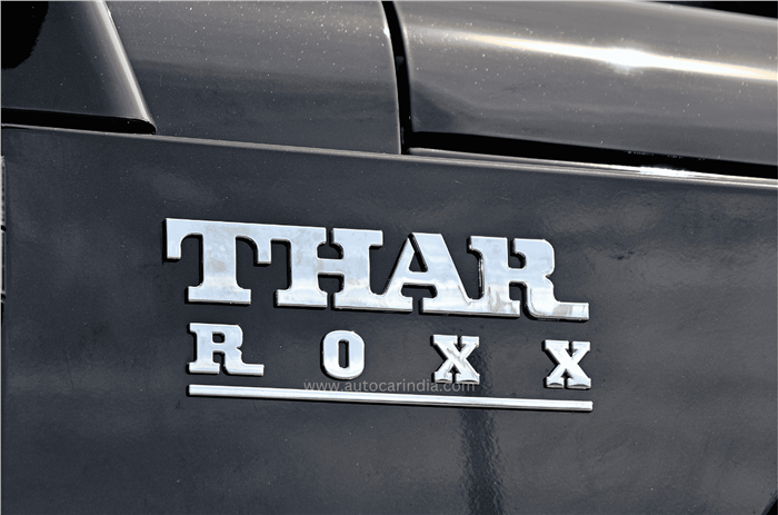 Mahindra Thar Roxx badge