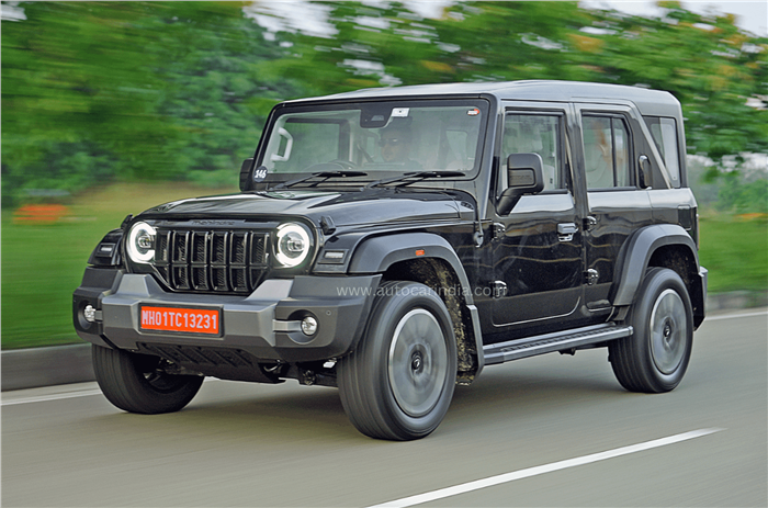 Mahindra Thar Roxx front action