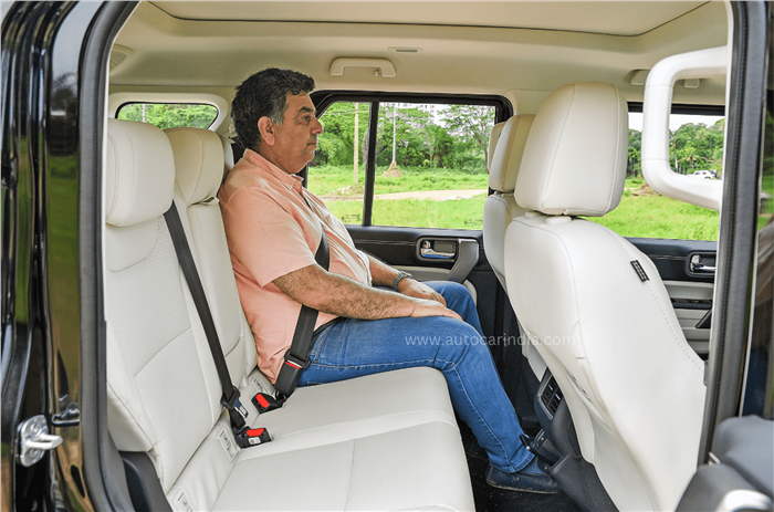 Mahindra Thar Roxx rear seat