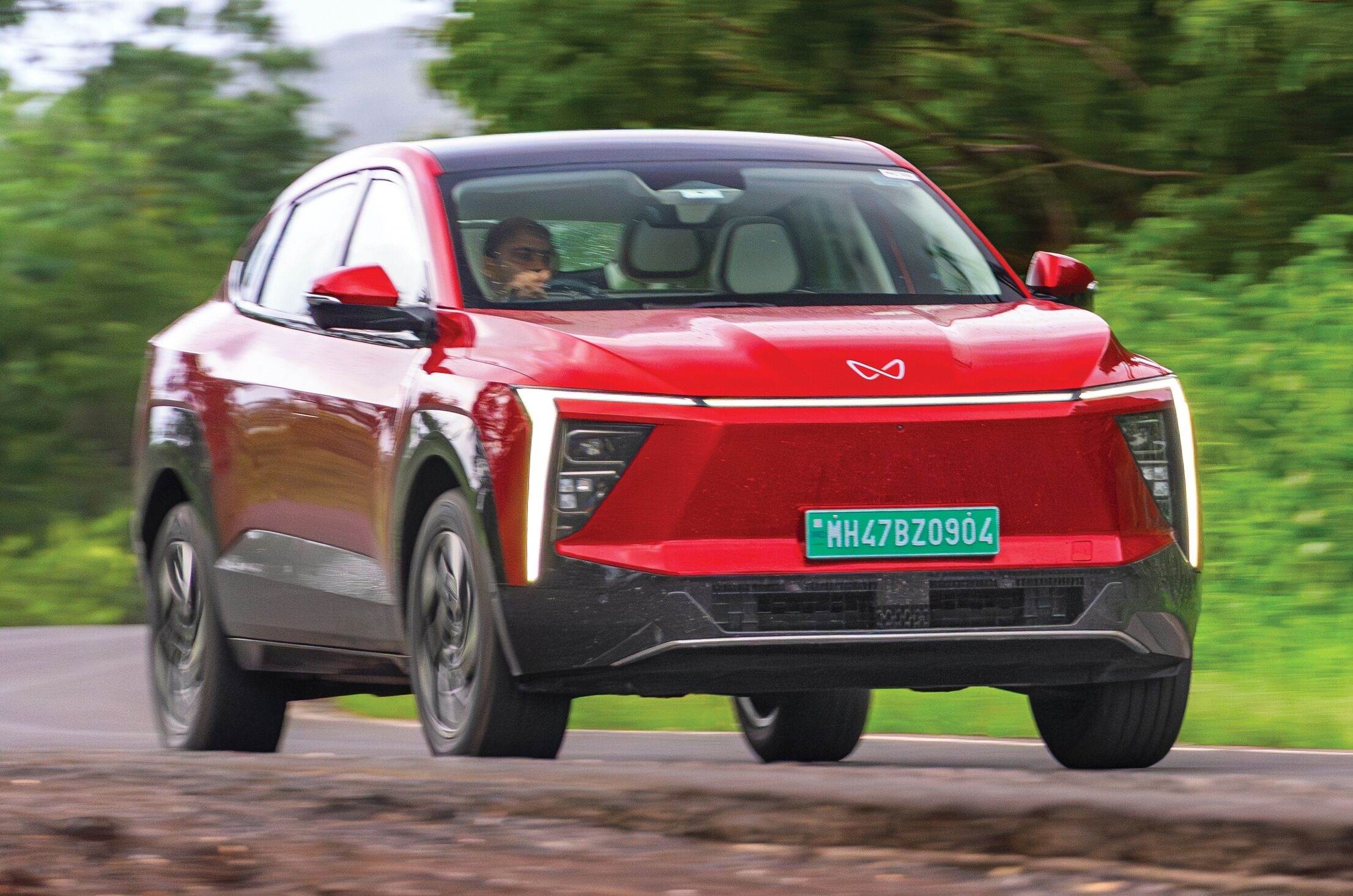 Mahindra XEV 9e cornering