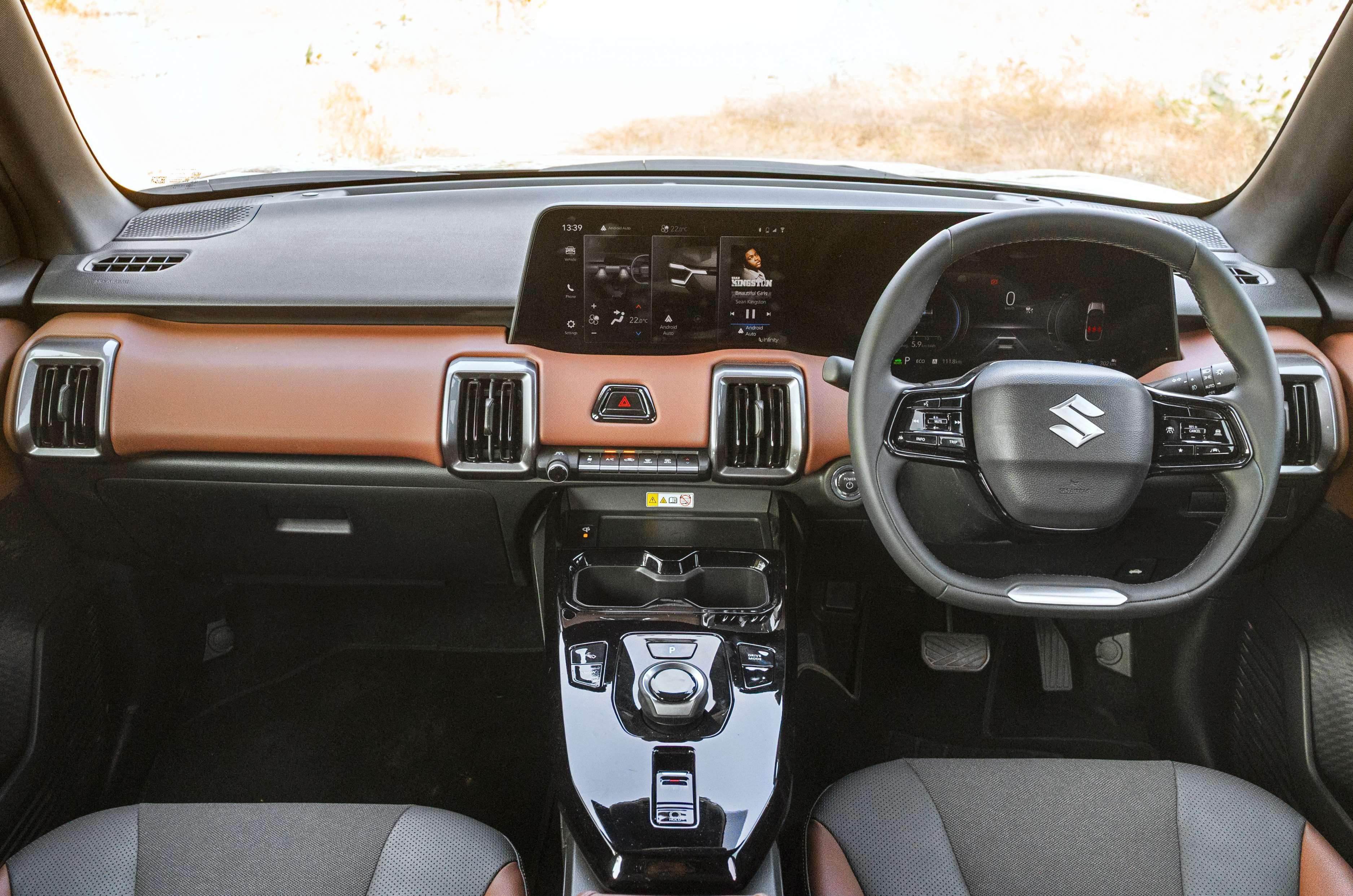 Maruti e Vitara interior and dashboard