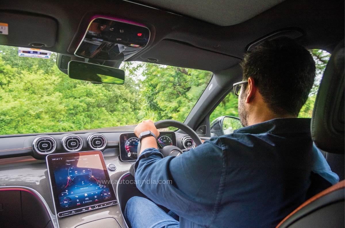 Mercedes C 300 Nikhil driving