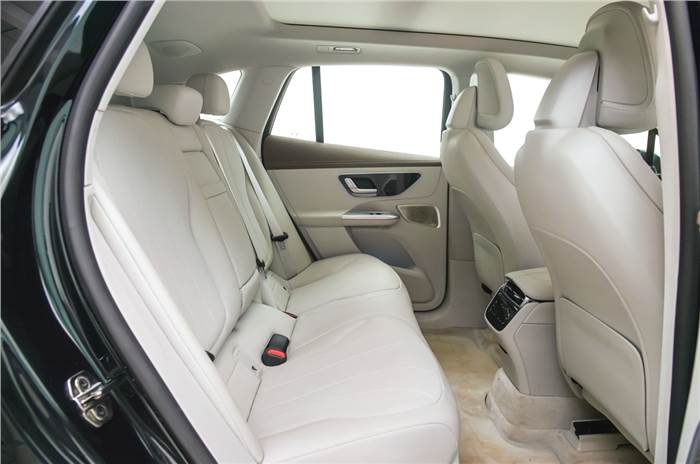 Mercedes EQE SUV 500 rear seats
