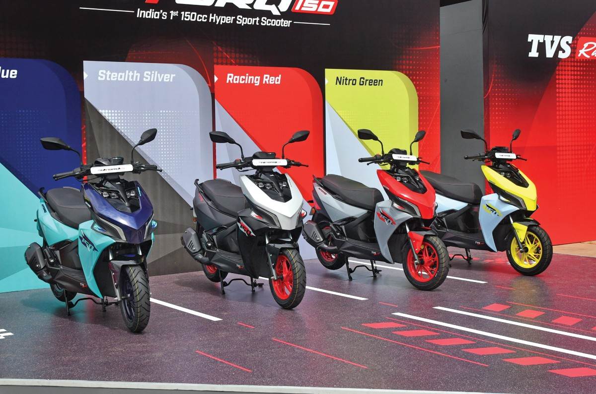 TVS Ntorq 150 colours and lineup