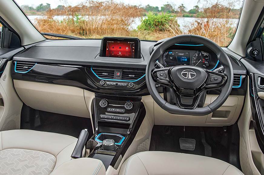 electric car tata tata nexon ev interior