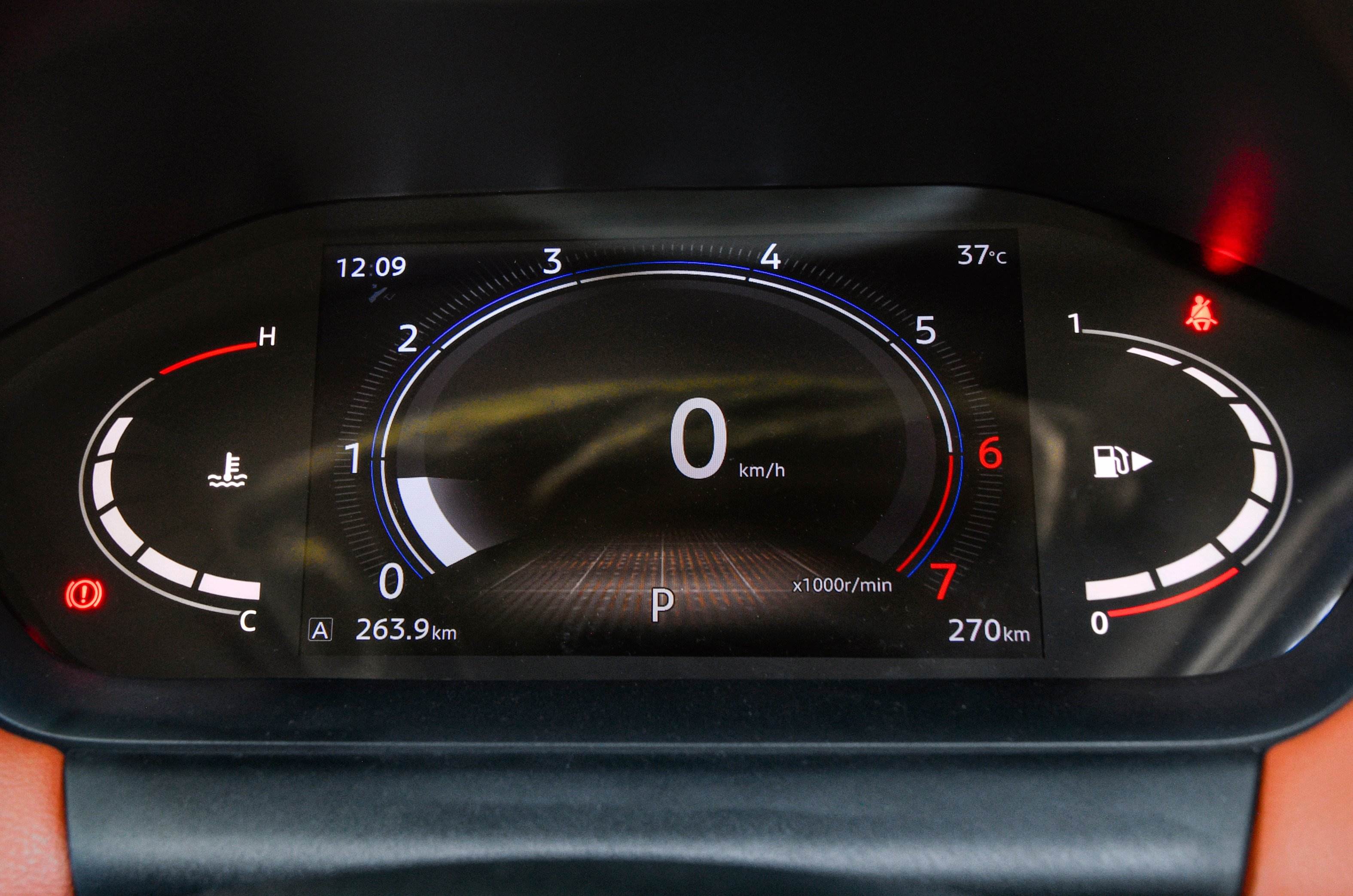 Nissan Magnite facelift instrument cluster