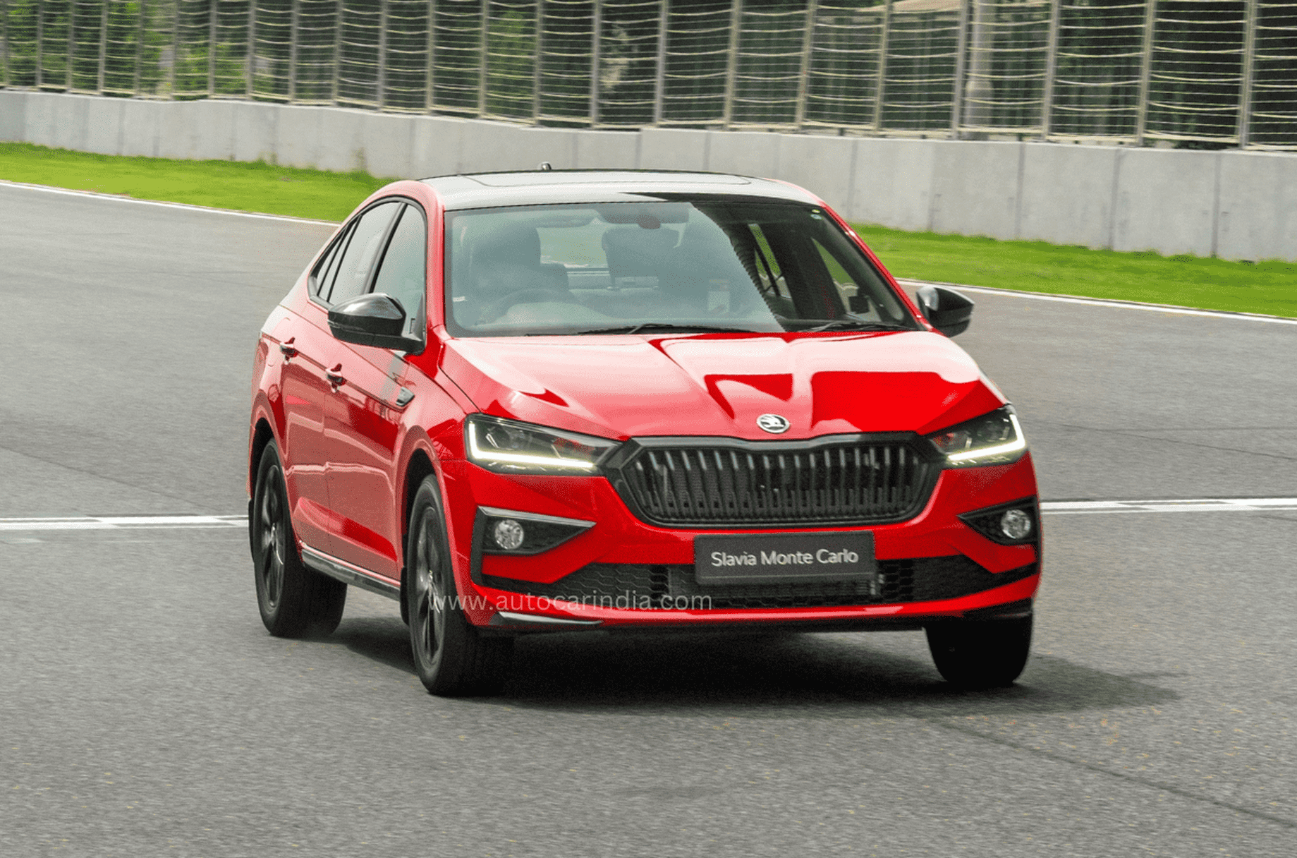 Skoda Slavia Monte Carlo front track drive