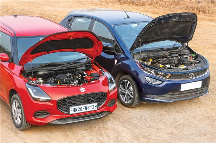 Maruti Swift CNG vs Tata Altroz CNG engines