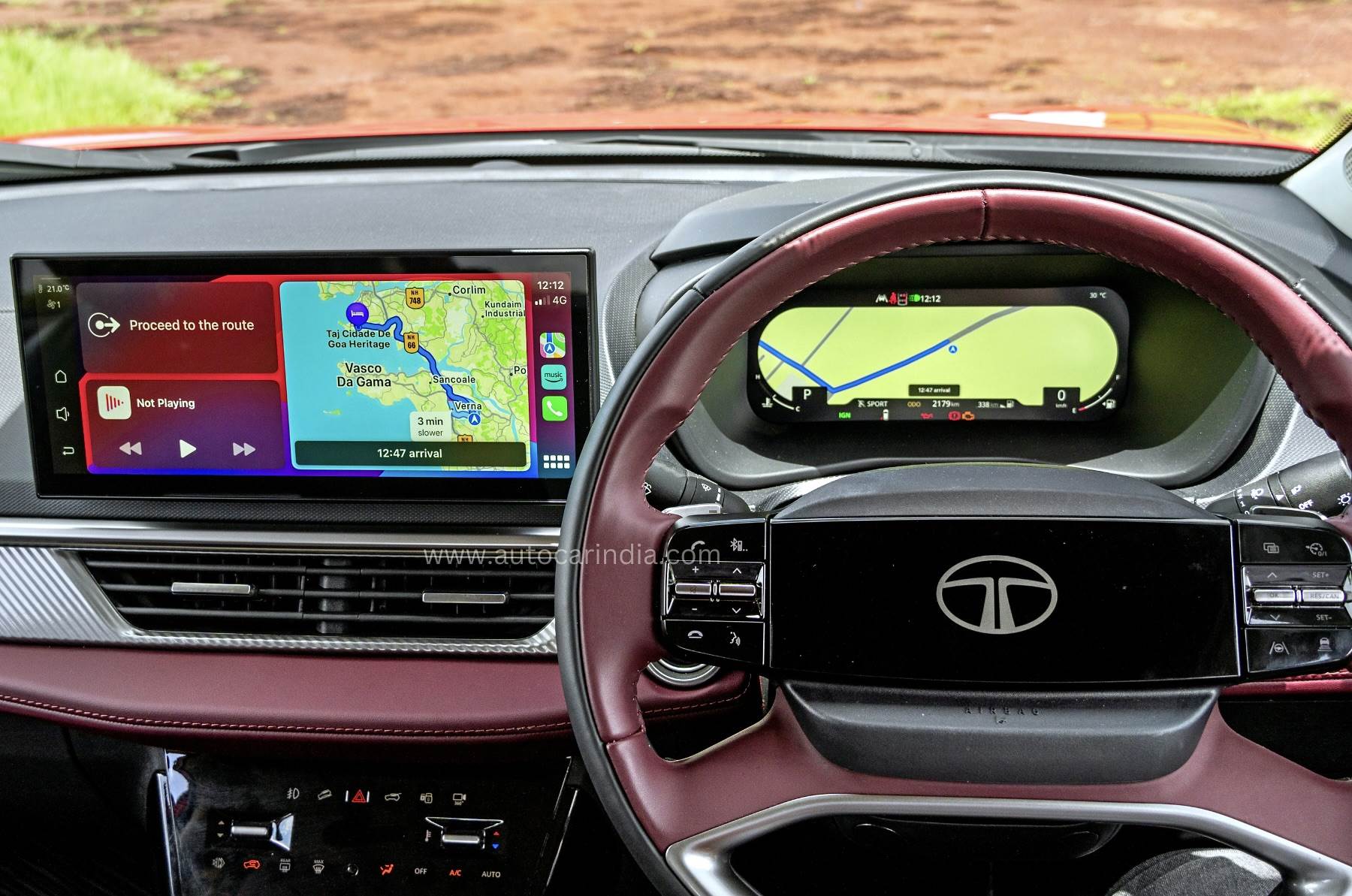 Tata Curvv digital scree, infotainment