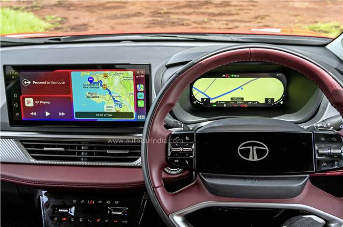 Tata Curvv digital scree, infotainment